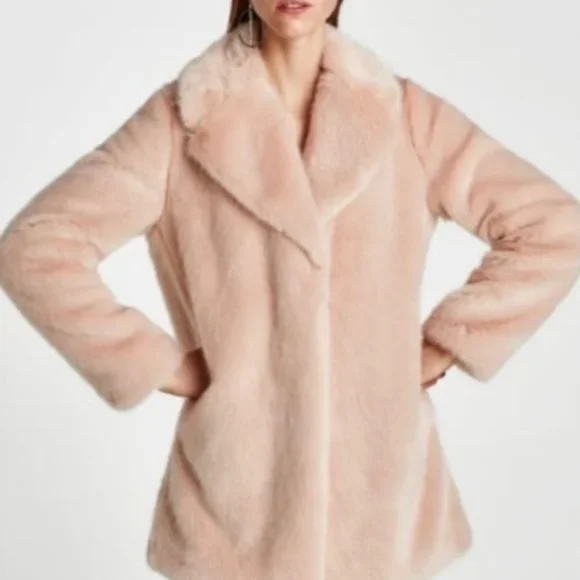 Zara Jackets Coats Zara Faux Fur Coat Pink Poshmark